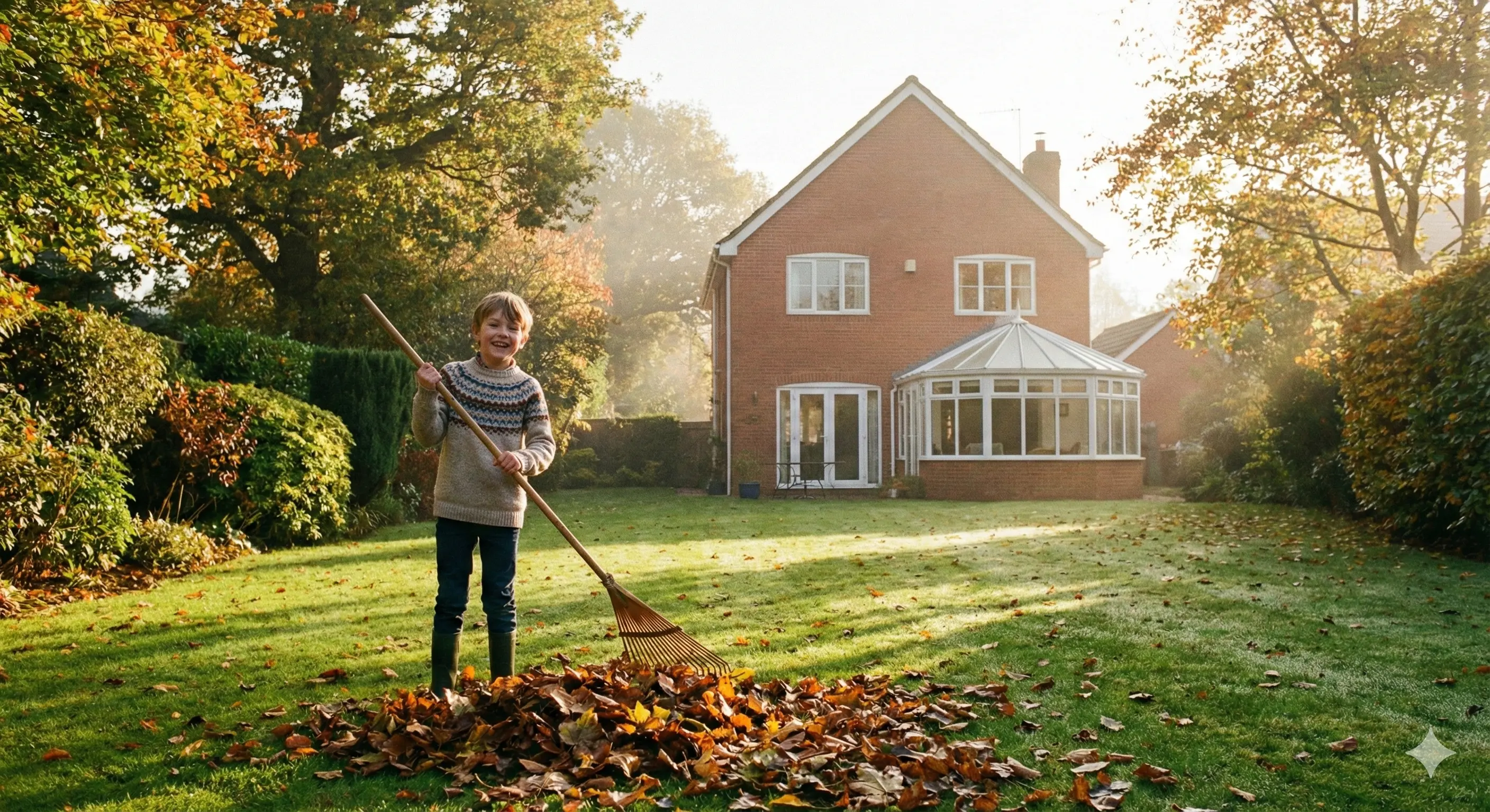 Leaf collection chore